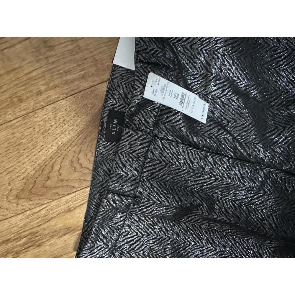NWT WHBM Slim Metallic Patterned Pants Size 10 - Picture 2 of 7